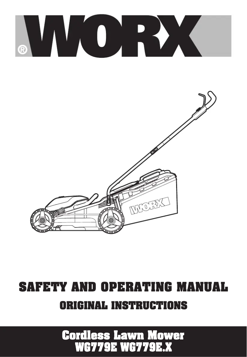 Página 1 del manual Manual de usuario Worx WG779E