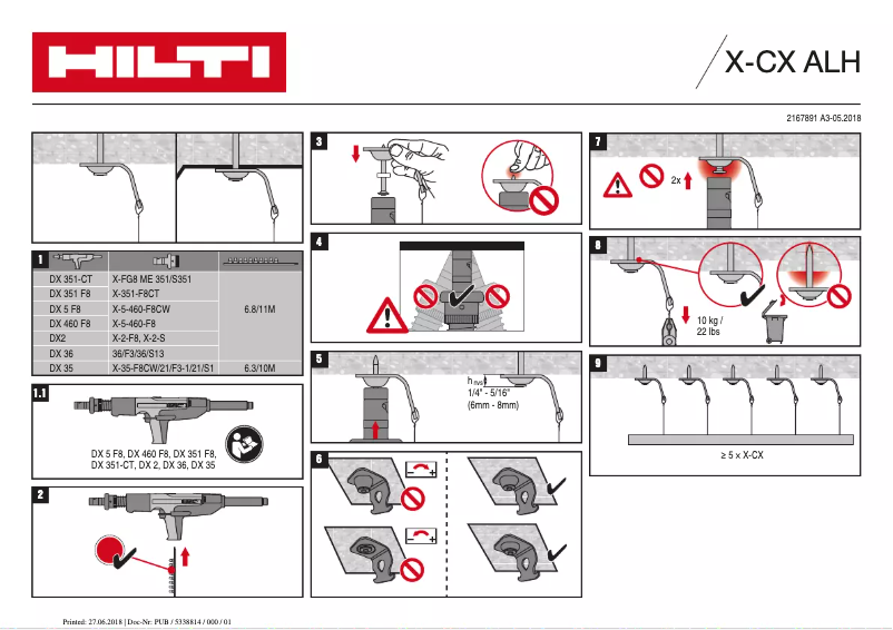 Página 1 del manual Manual de usuario Hilti X-CX ALH