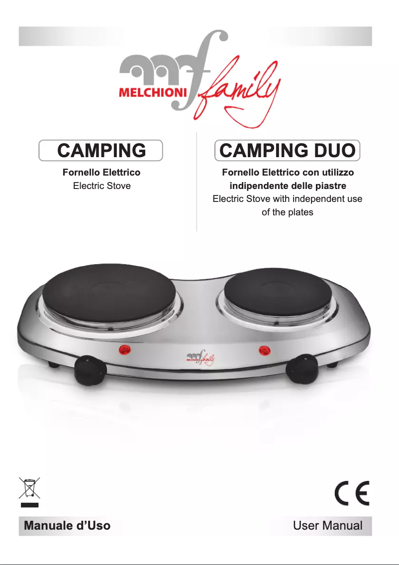 Page 1 de la notice Manuel utilisateur Melchioni Camping