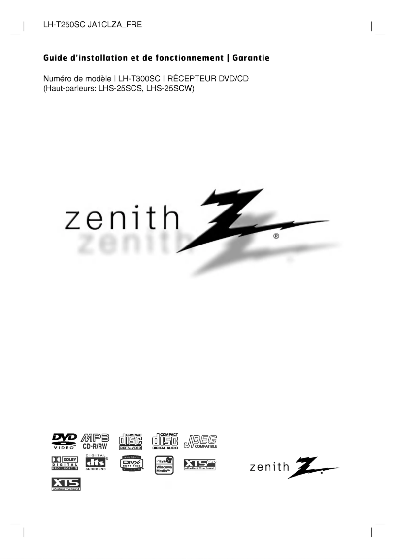 Page 1 de la notice Manuel utilisateur LG LH-T300SC
