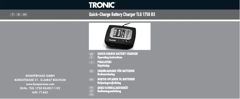 Image de la première page du manuel de l'appareil TLG 1000 C4