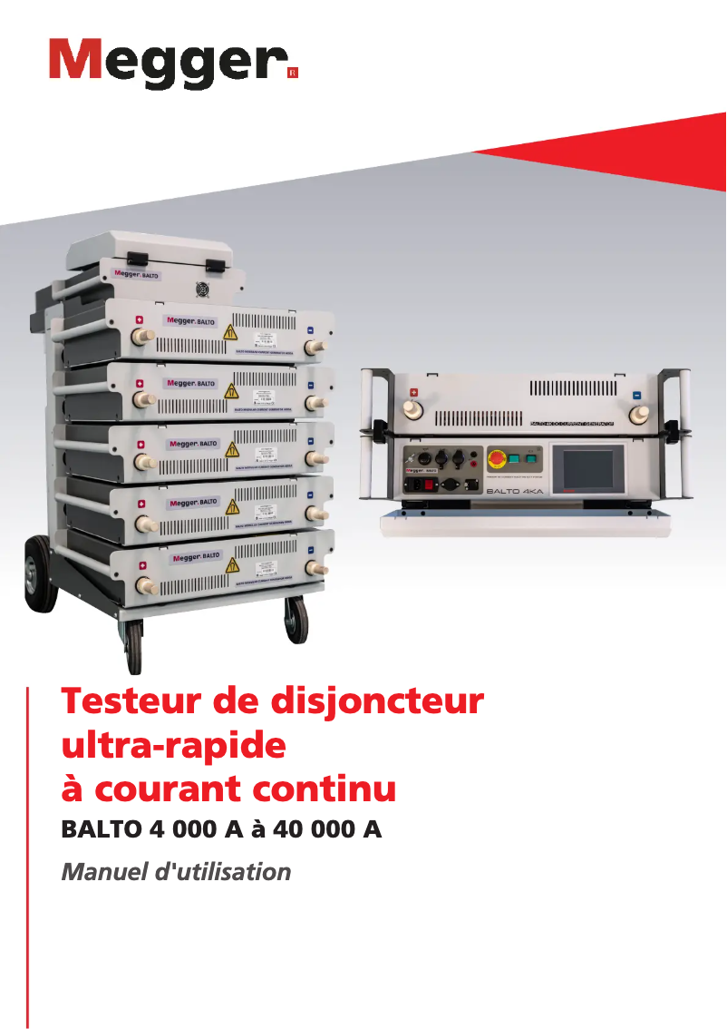 Page 1 de la notice Manuel utilisateur Megger BALTO Modular