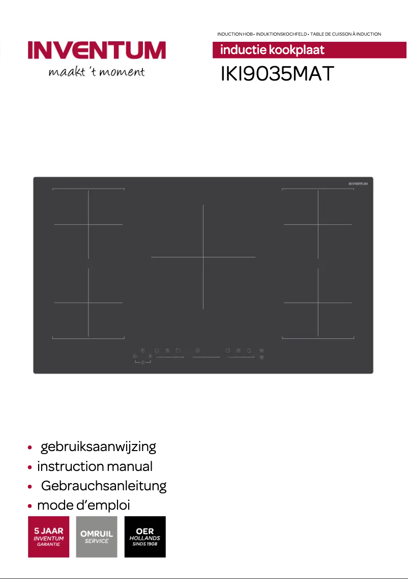 Image de la première page du manuel de l'appareil IKI9035MAT