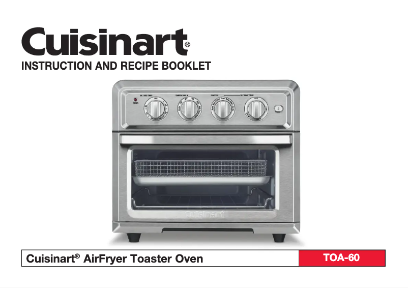 Page n°1 - Manuel utilisateur Cuisinart AirFryer TOA-26