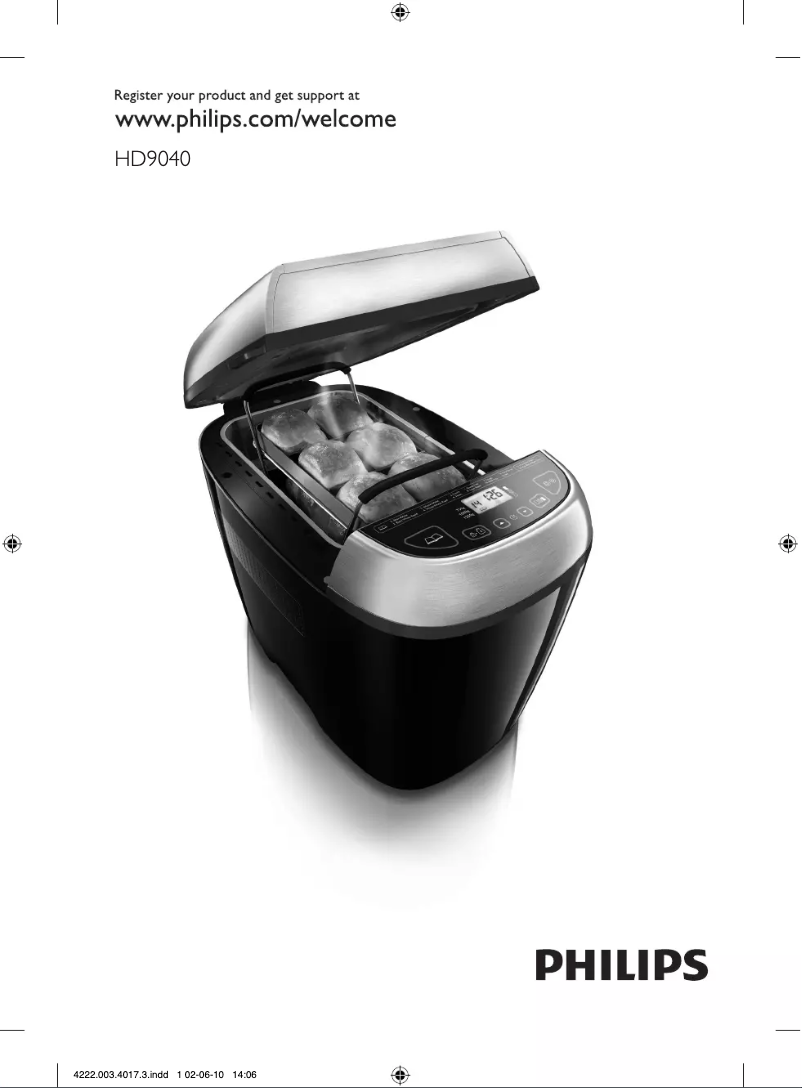 Page n°1 - Manuel utilisateur Philips Essential HD9040