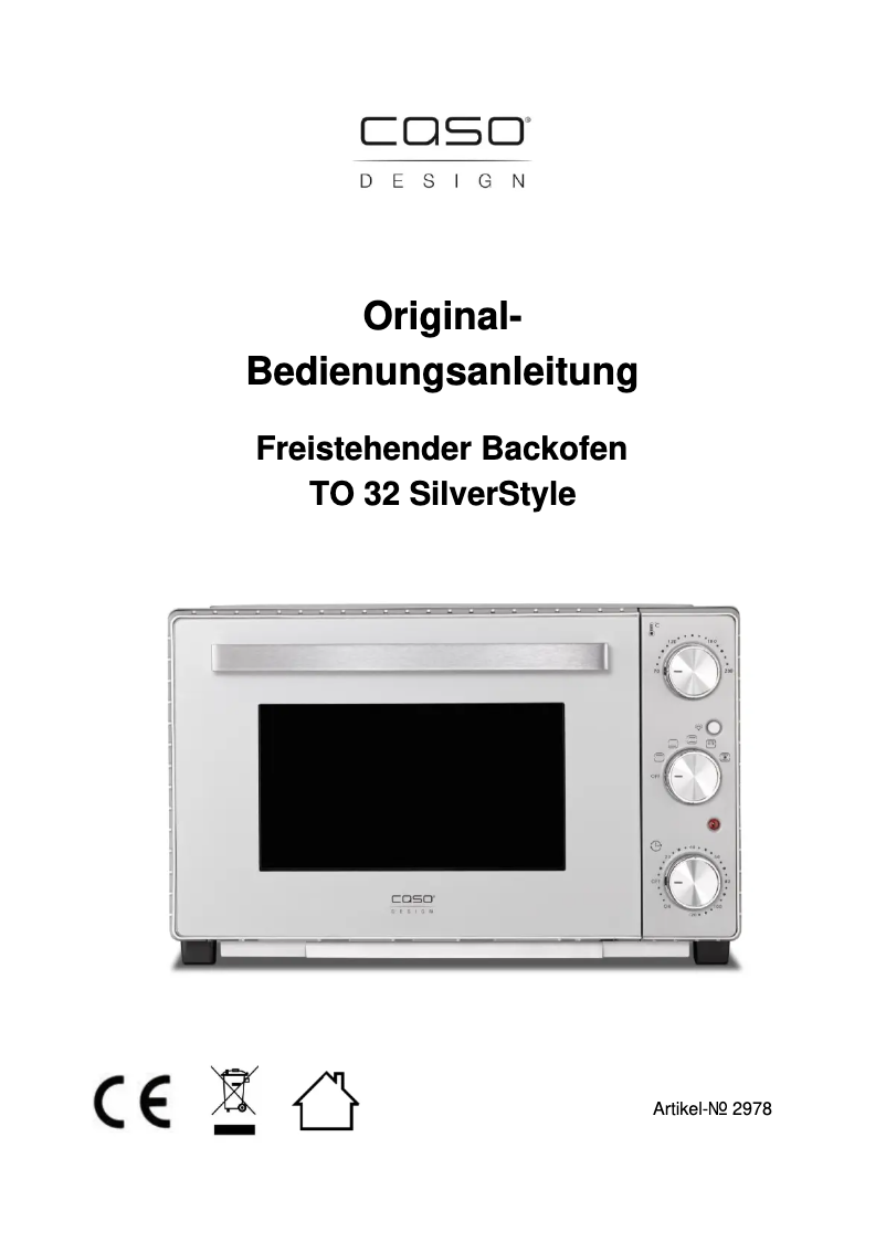 Image de la première page du manuel de l'appareil TO 32 SilverStyle