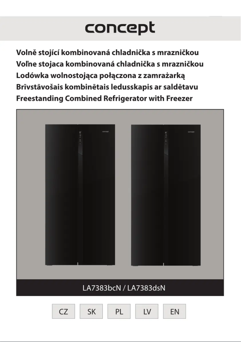 Page n°1 - Manuel utilisateur Concept LA7383bcN