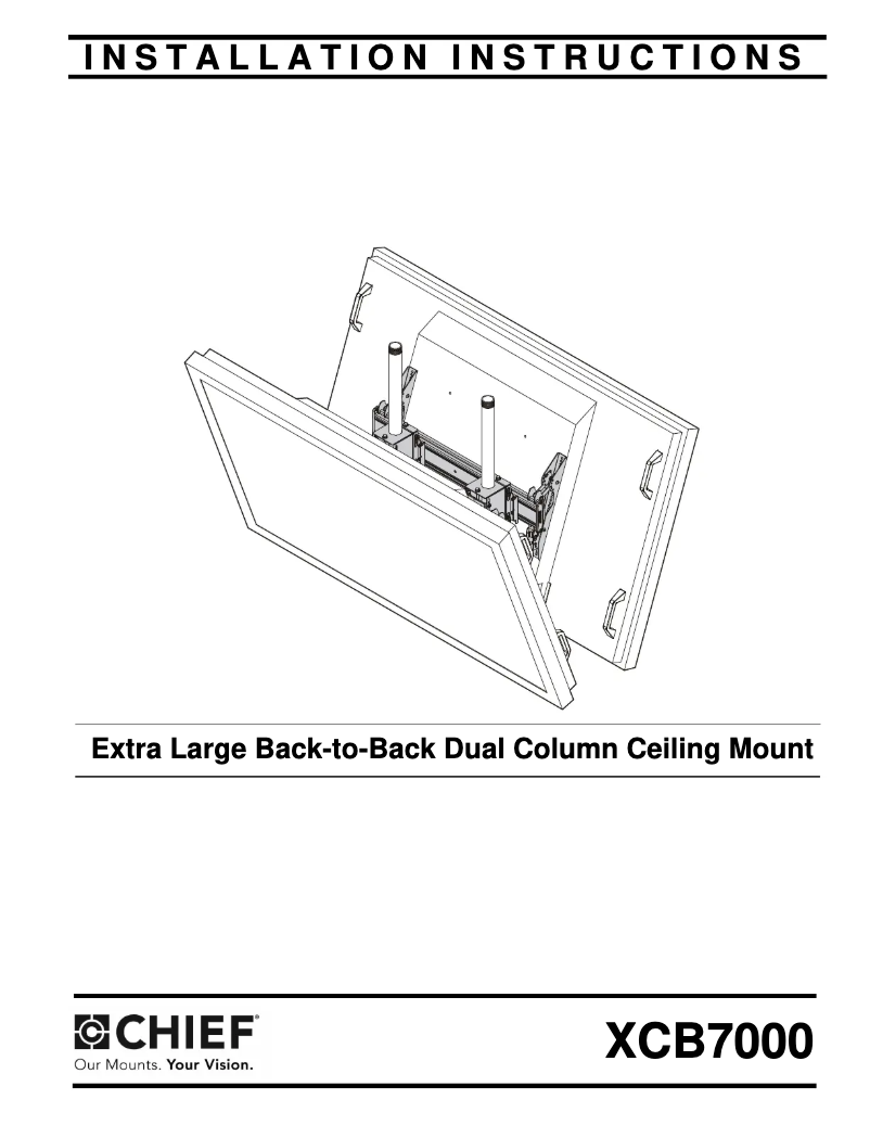 Page n°1 - Manuel utilisateur Chief XCB7000