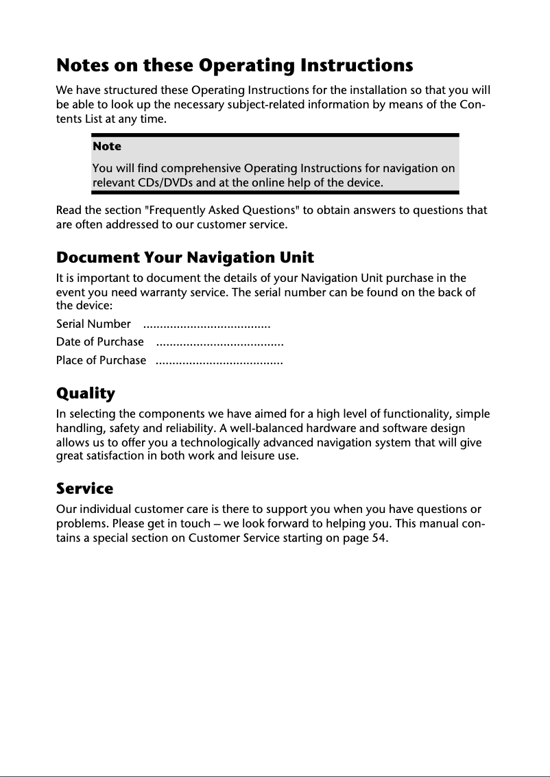 Page 1 de la notice Manuel utilisateur Medion PNA 3315