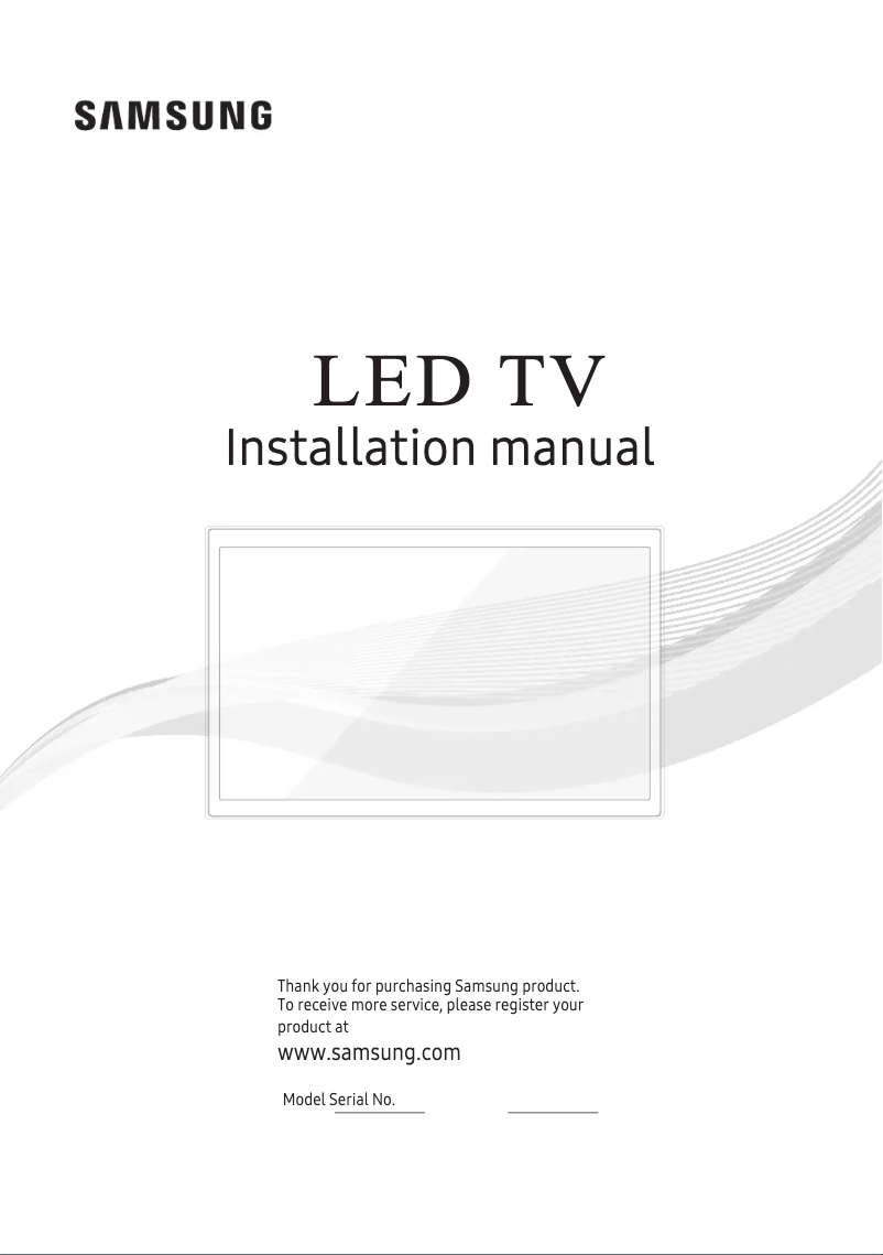 Page 1 de la notice Manuel utilisateur Samsung HG50AF690UK