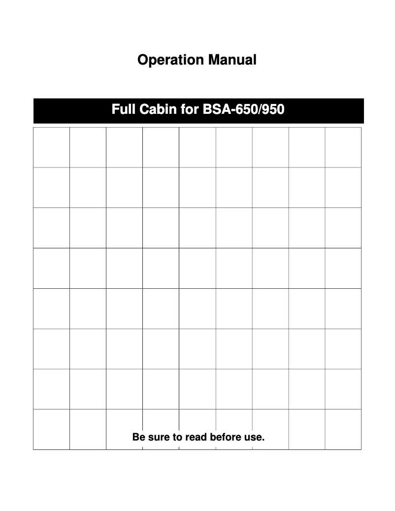 Page 1 de la notice Manuel utilisateur Maruyama BSA-650