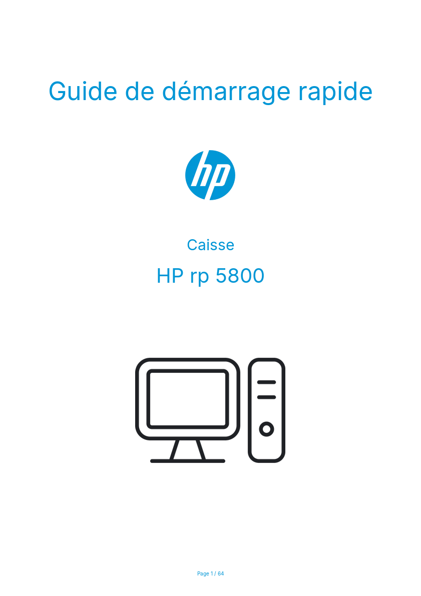 Image de la première page du manuel de l'appareil rp 5800