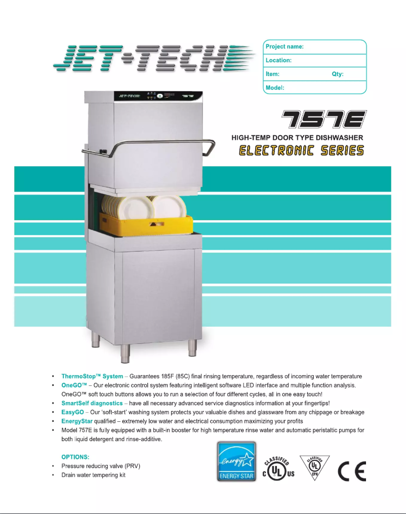 Page n°1 - Fiche technique Jet-Tech 757-E3