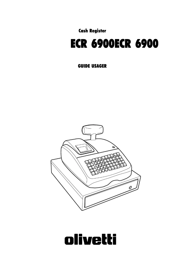 Page 1 de la notice Manuel utilisateur Olivetti ECR 6900
