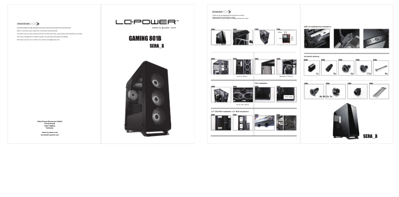 Image de la première page du manuel de l'appareil Gaming 801B