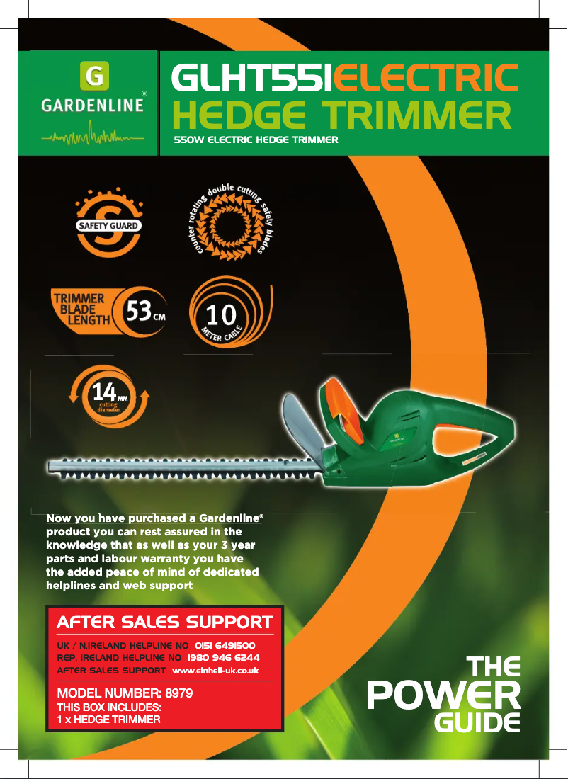 Image de la première page du manuel de l'appareil GLHT 551