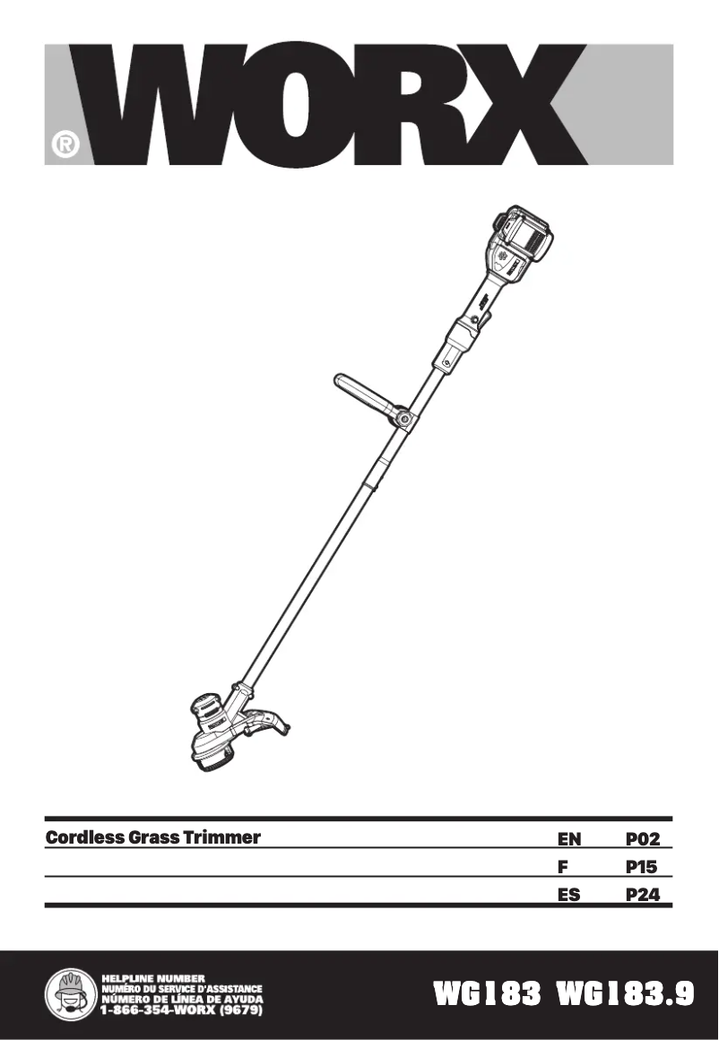 Page 1 de la notice Manuel utilisateur Worx WG914