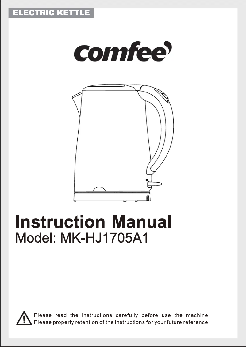 Page 1 de la notice Manuel utilisateur Comfee MK-HJ1705A1B