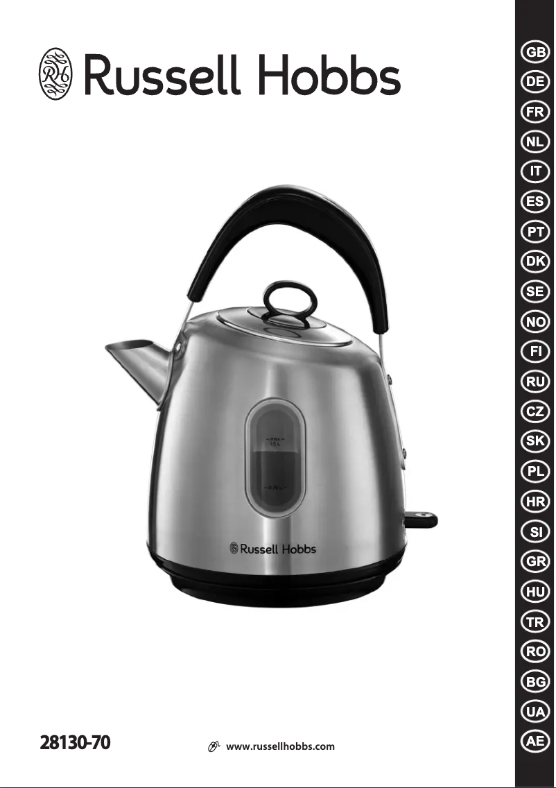 Page n°1 - Manuel utilisateur Russell Hobbs 28130-70