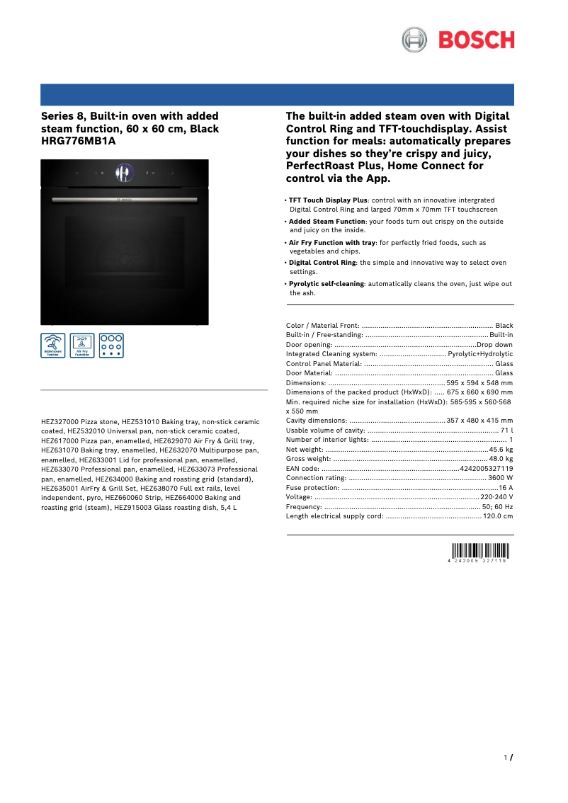 Imagen de la primera página del manual del dispositivo HRG776MB1A