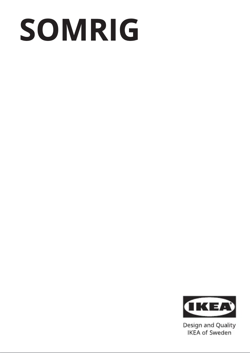 Page 1 de la notice Manuel utilisateur Ikea SOMRIG 705.603.47