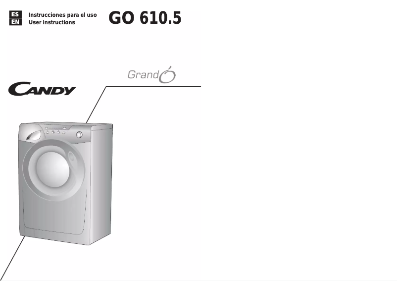 Page n°1 - Manuel utilisateur Candy GO 612.5 TXT ARG
