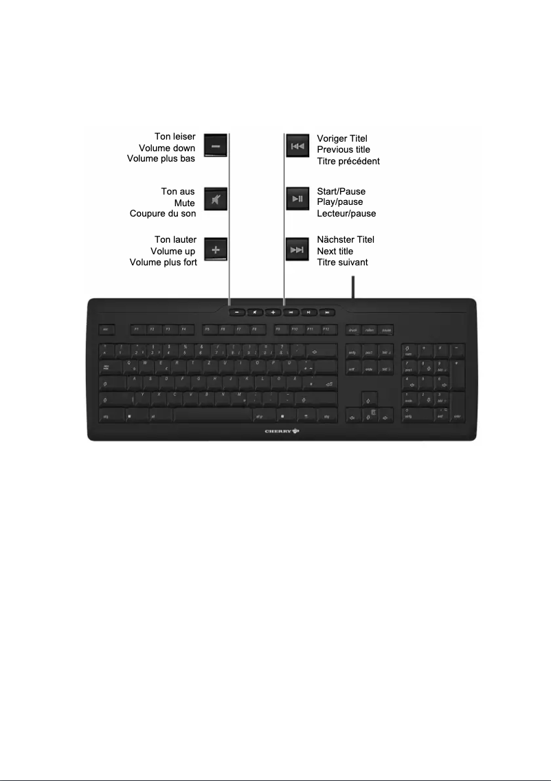 Page 1 de la notice Manuel utilisateur Cherry eVolution STREAM