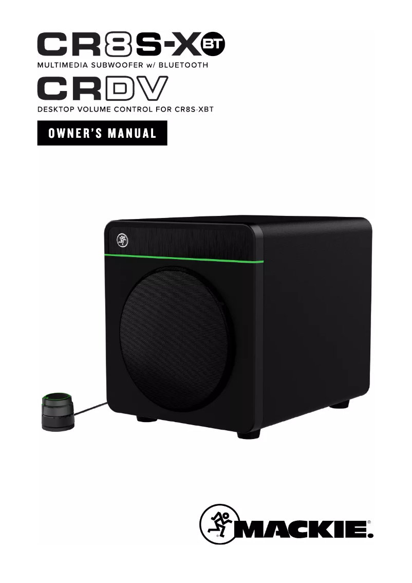 Page n°1 - Manuel utilisateur Mackie CR8S-XBT