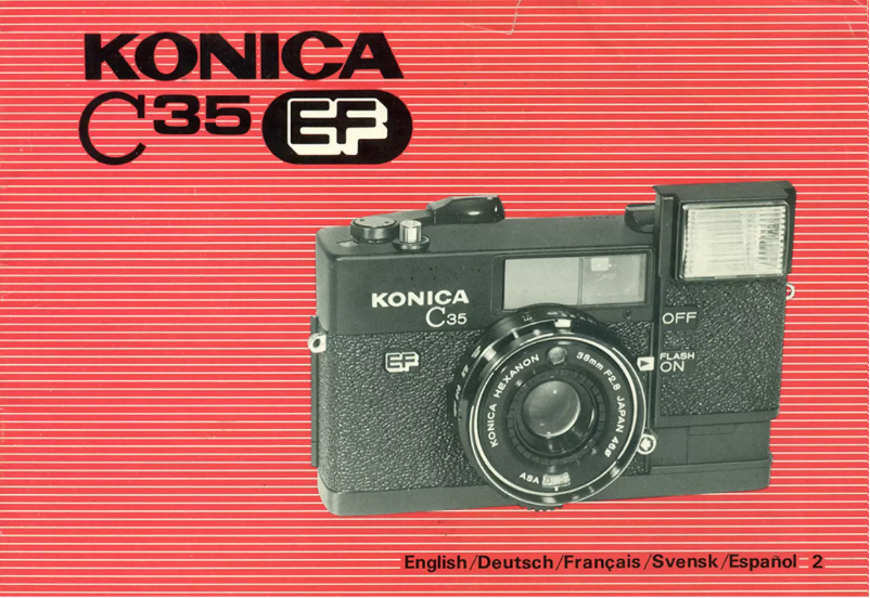 Page 1 of the manual User Manual Konica Minolta C35 EF