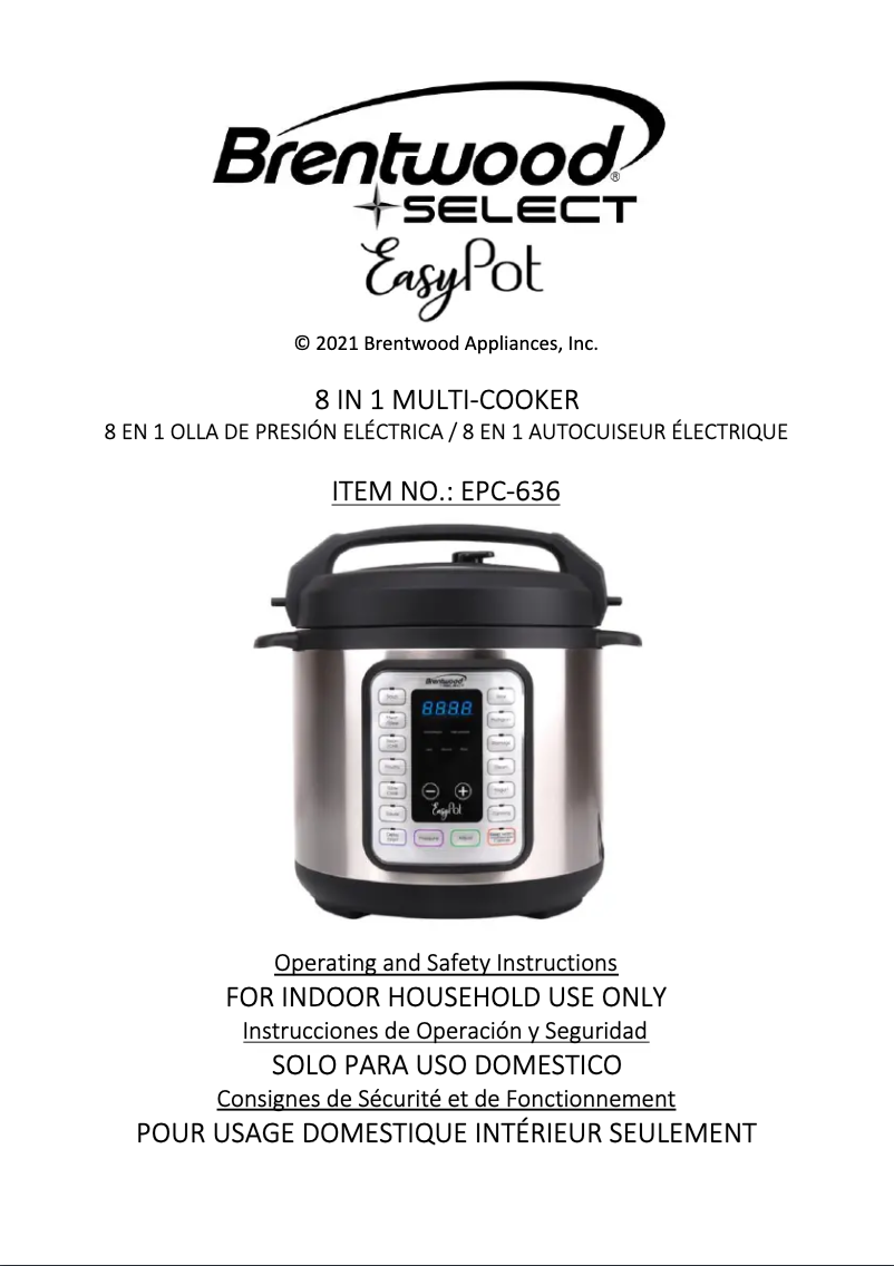 Image de la première page du manuel de l'appareil EPC-636