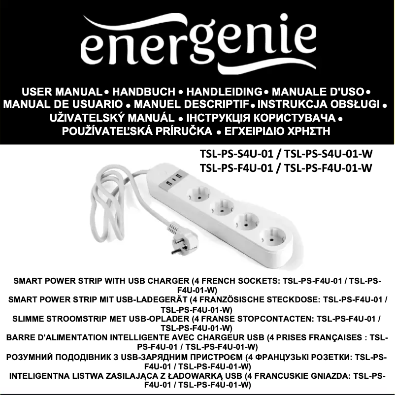 Image de la première page du manuel de l'appareil TSL-PS-F4U-01