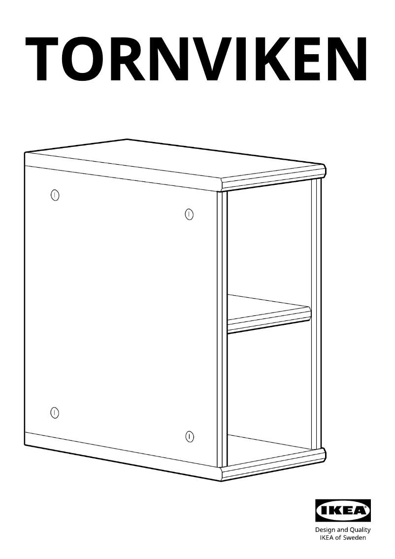 Imagen de la primera página del manual del dispositivo TORNVIKEN 203.589.65