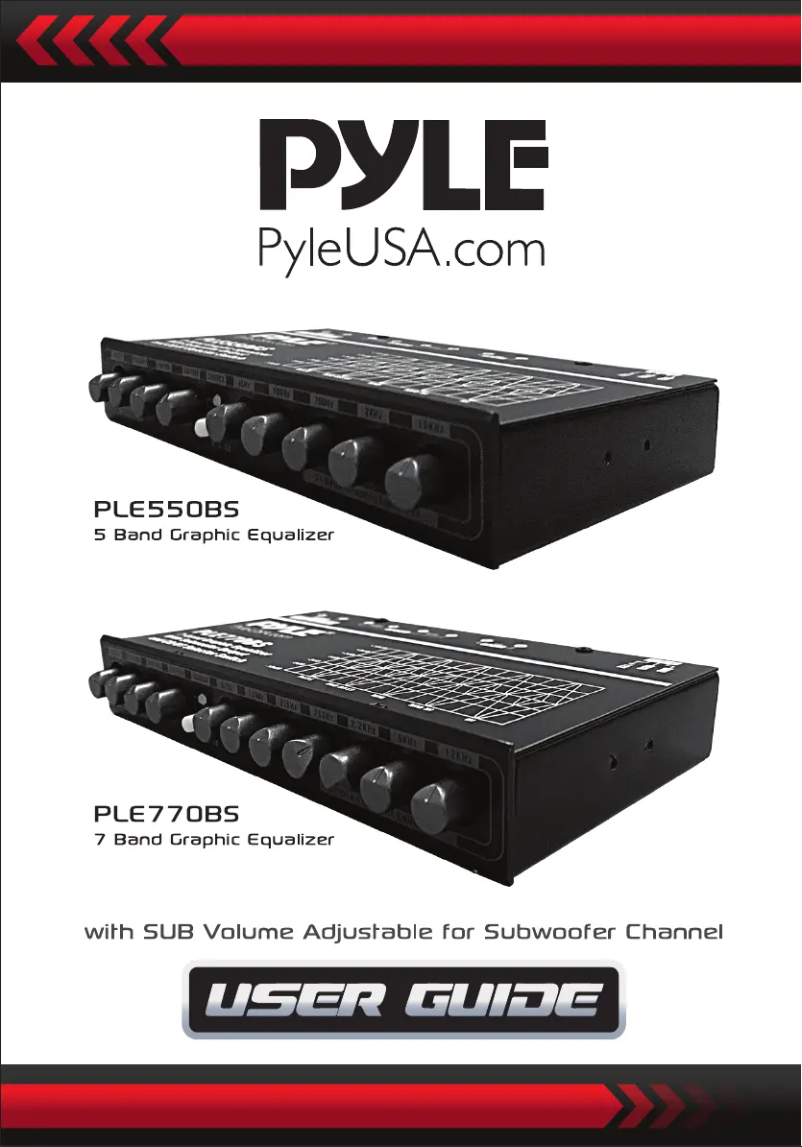 Page n°1 - Manuel utilisateur Pyle PLE770BS