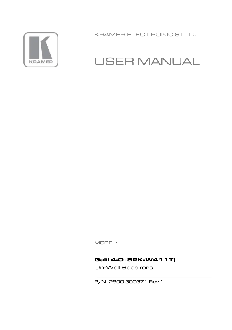 Image de la première page du manuel de l'appareil GALIL 4-O