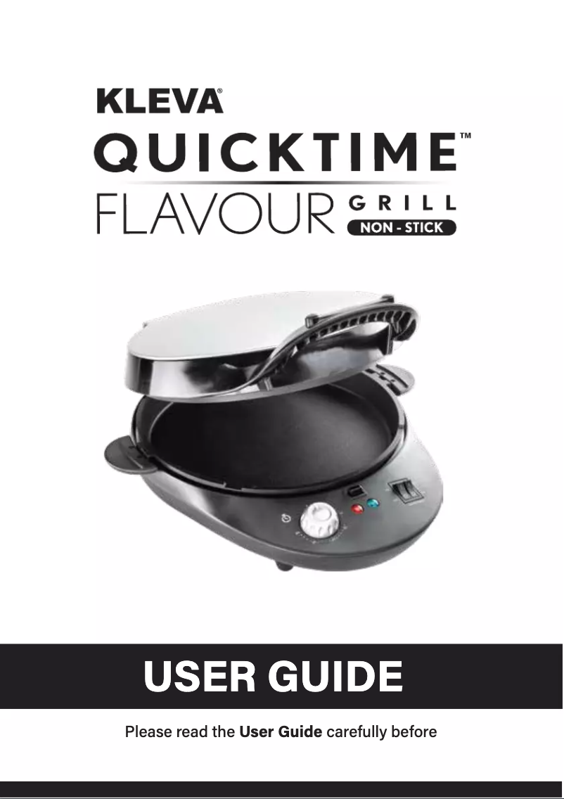 Page n°1 - Manuel utilisateur Kleva QuickTime Flavour Grill