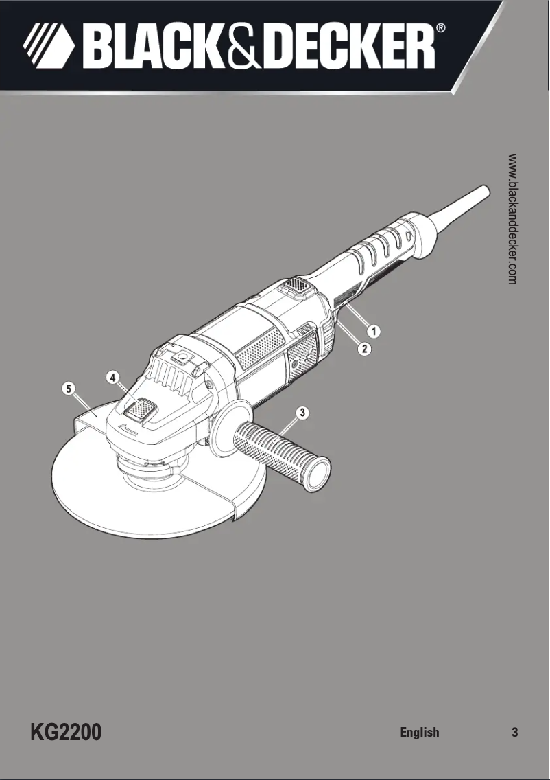 Page 1 de la notice Manuel utilisateur Black & Decker KG2200
