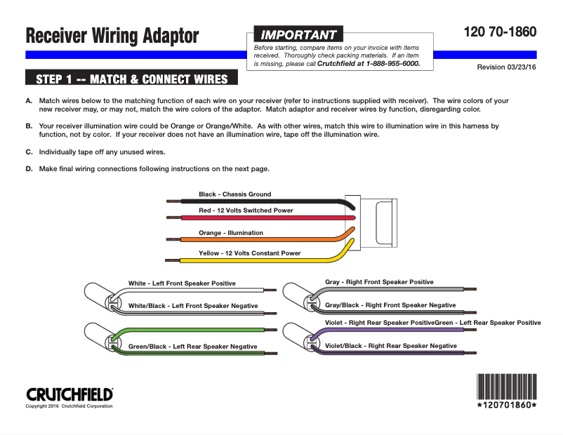 Page n°1 - Manuel utilisateur Metra 70-1860