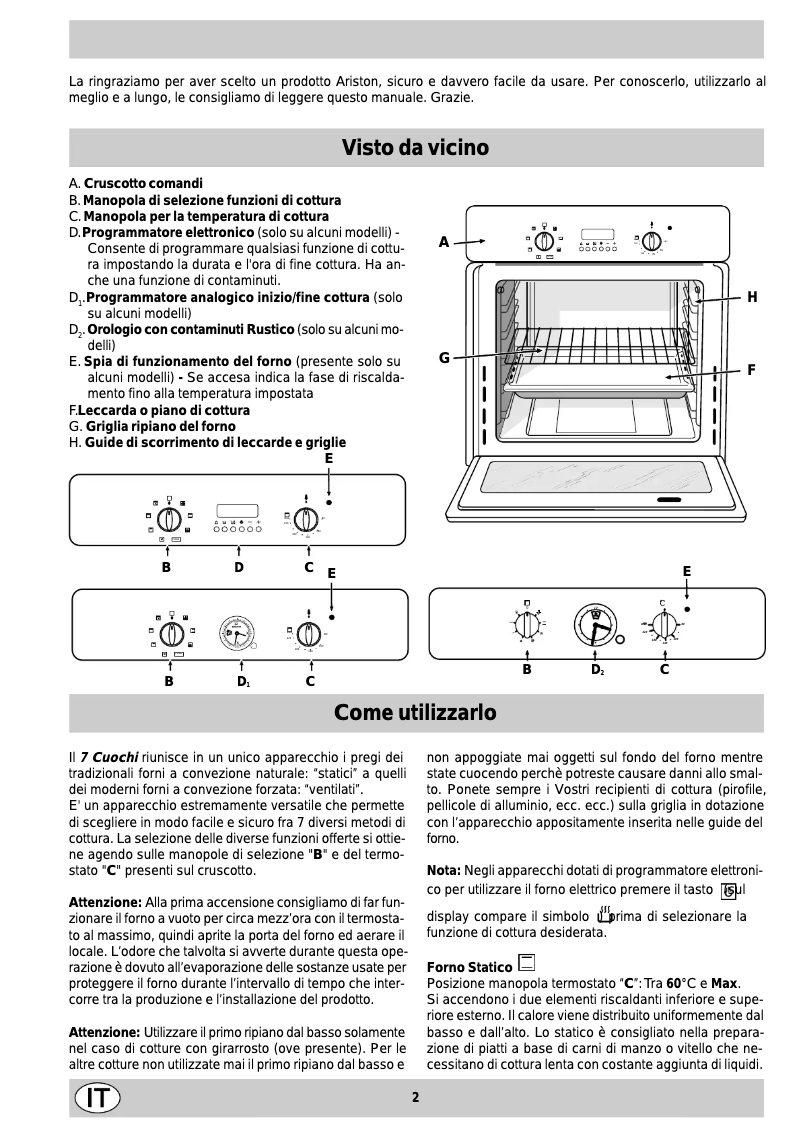 Page 1 de la notice Manuel utilisateur Ariston Thermo FM 27 M