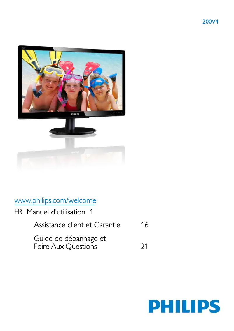 Image de la première page du manuel de l'appareil 200V4LAB