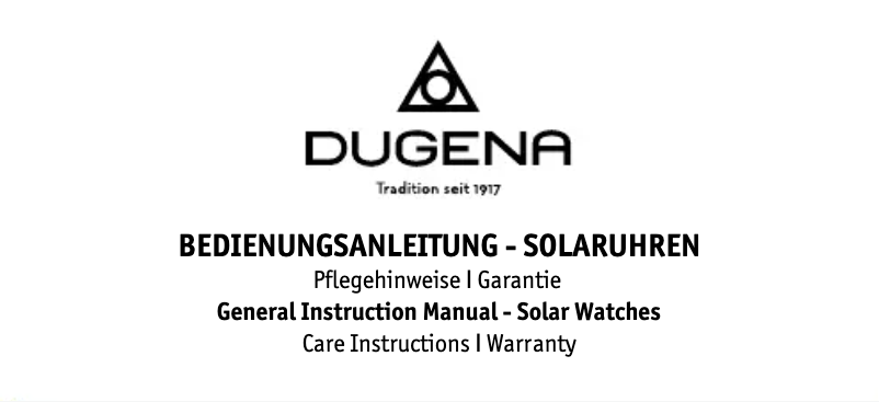 Página 1 del manual Manual de usuario Dugena Ceramic