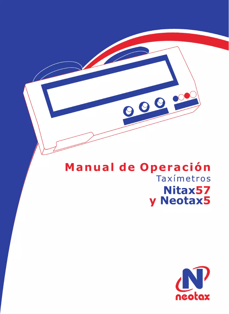 Page 1 of the manual User Manual Neotax 5