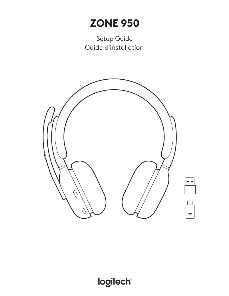 Page 1 de la notice Manuel utilisateur Logitech Zone 950