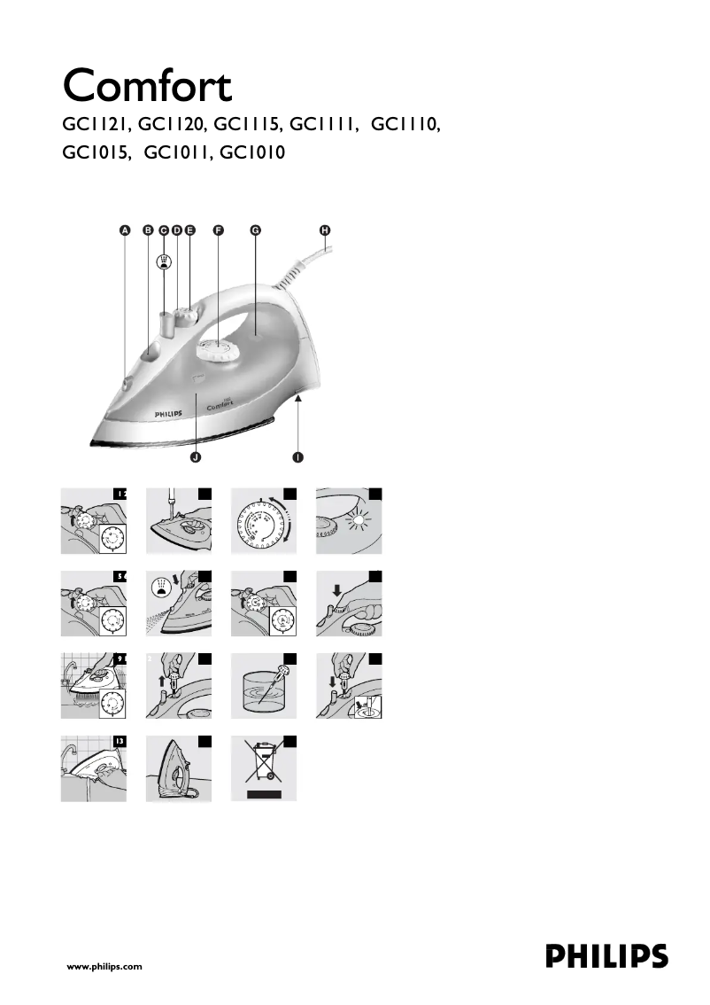 Página 1 del manual Manual de usuario Philips GC1015