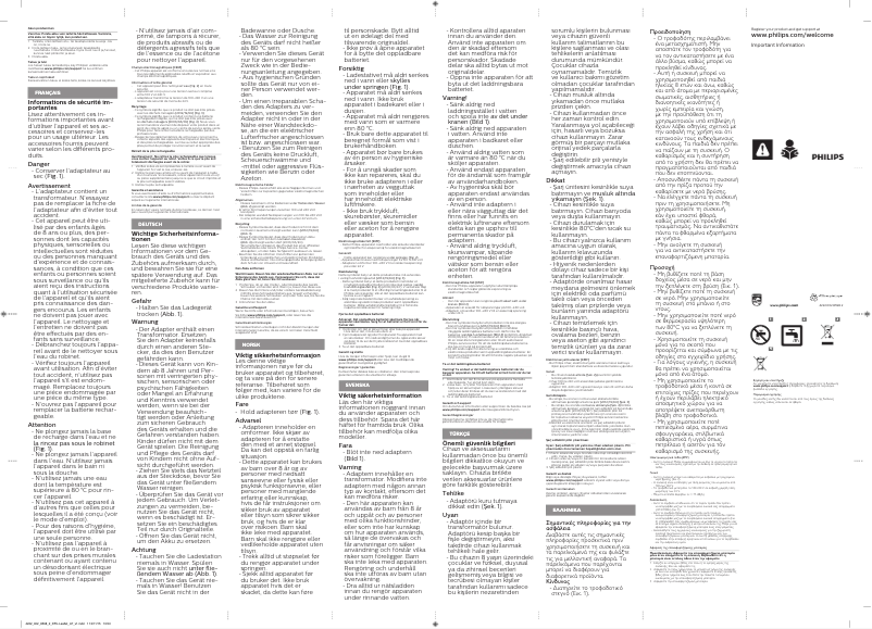 Image de la première page du manuel de l'appareil Series 5000 QG3371