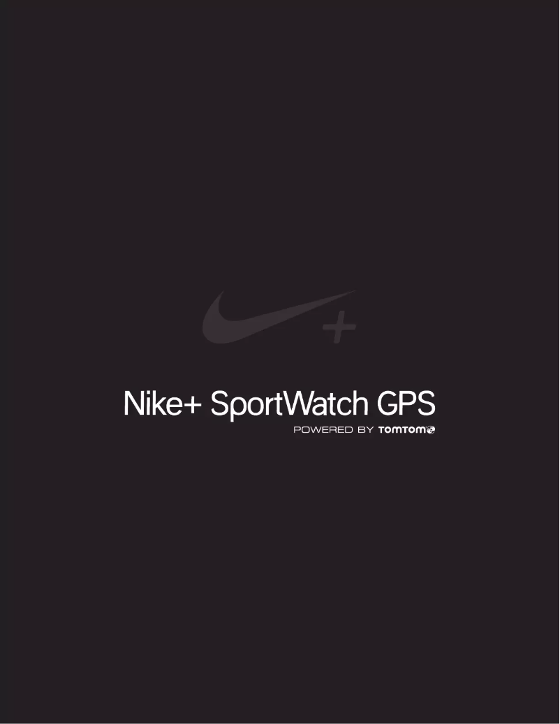 Image de la première page du manuel de l'appareil SportWatch GPS