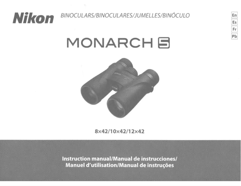 Image de la première page du manuel de l'appareil Monarch 5 10x42