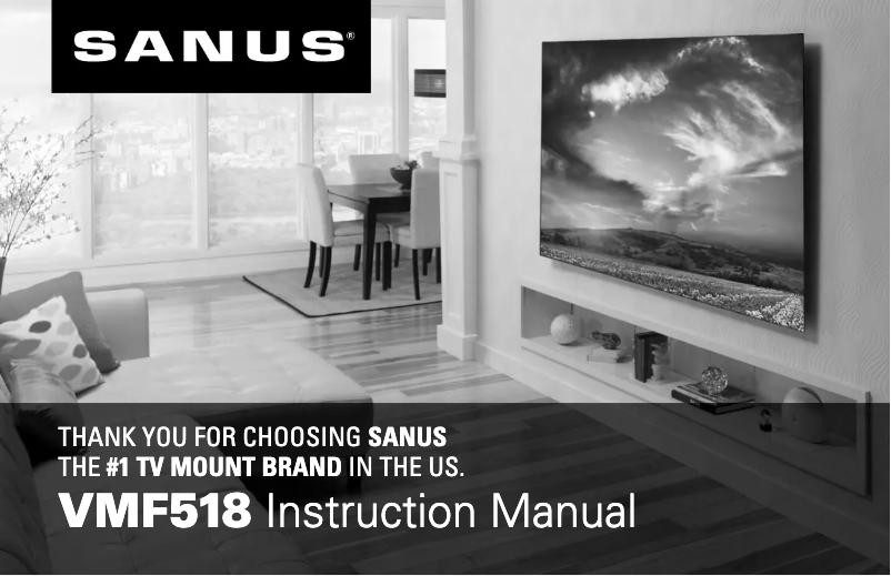 Page n°1 - Manuel utilisateur Sanus VMF518