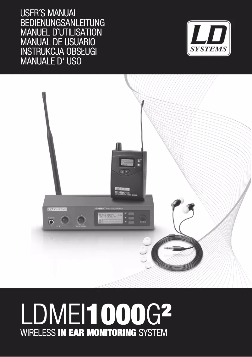 Page 1 de la notice Manuel utilisateur LD Systems MEI 1000 G2