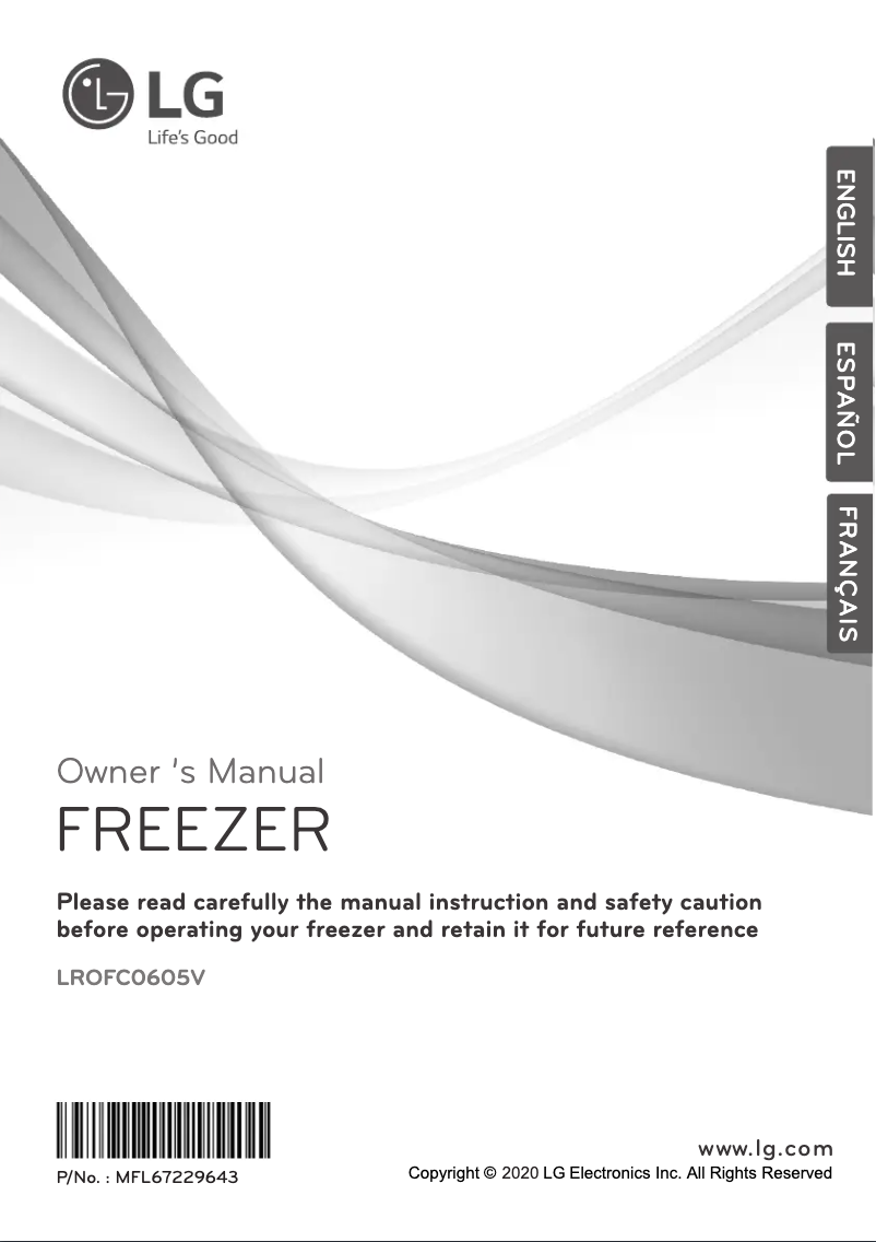 Image de la première page du manuel de l'appareil LROFC0605V