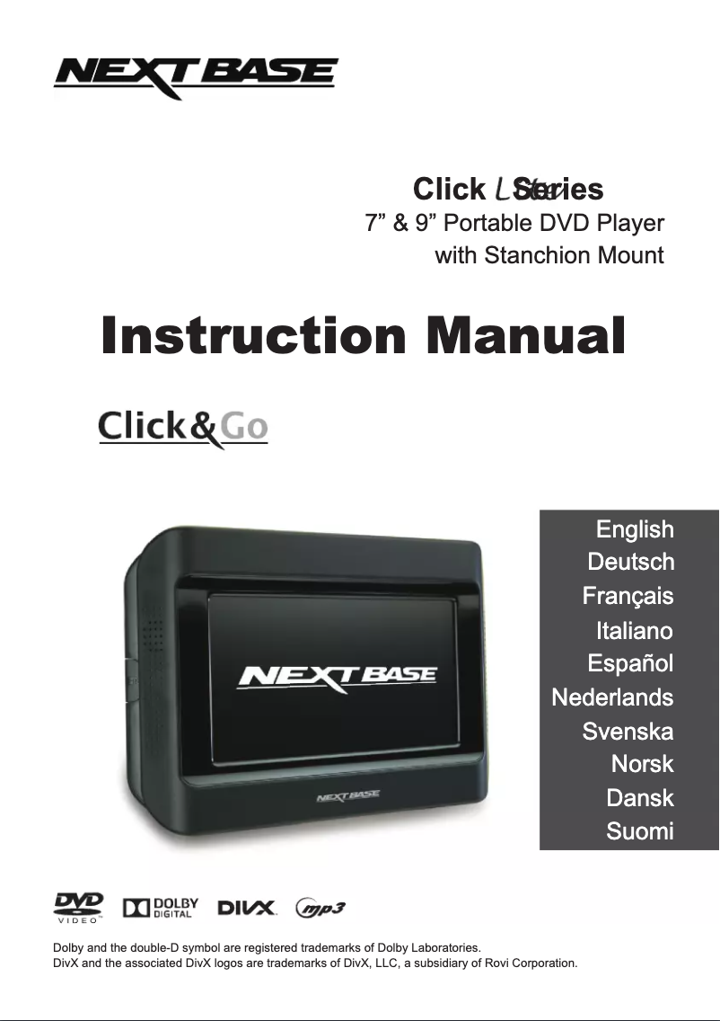 Page n°1 - Manuel utilisateur Nextbase Click 7 Lite